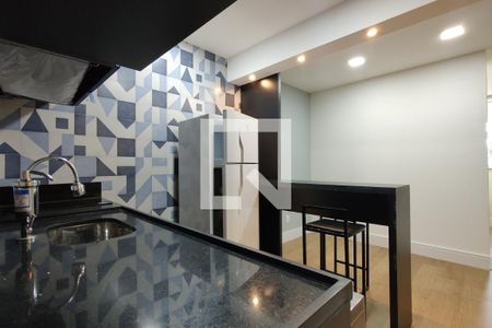 Sala/Cozinha de kitnet/studio para alugar com 1 quarto, 25m² em Freguesia (jacarepaguá), Rio de Janeiro