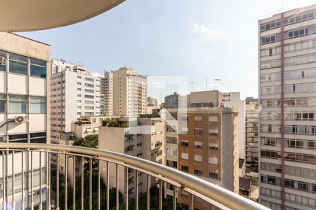 Varanda - Vista de apartamento à venda com 4 quartos, 320m² em Higienópolis, São Paulo