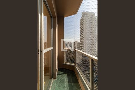 Varanda da Sala de apartamento para alugar com 3 quartos, 95m² em Vila Gumercindo, São Paulo