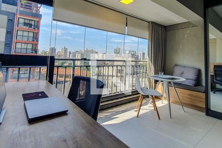 kitnet studio varanda de kitnet/studio para alugar com 1 quarto, 21m² em Vila Mariana, São Paulo