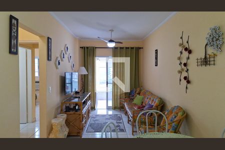 Sala de apartamento para alugar com 2 quartos, 68m² em Canto do Forte, Praia Grande