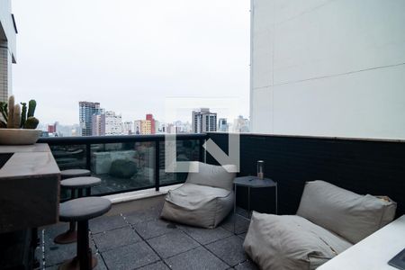 Varanda Sala de apartamento à venda com 1 quarto, 62m² em Bela Vista, São Paulo
