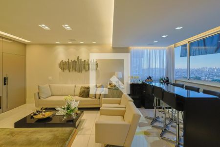 Sala de apartamento à venda com 4 quartos, 135m² em Nova Suíça, Belo Horizonte