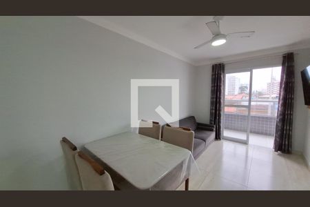 Sala de apartamento para alugar com 1 quarto, 44m² em Mirim, Praia Grande
