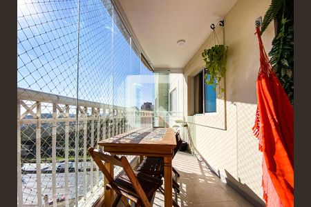 Varanda Sala de apartamento para alugar com 3 quartos, 96m² em Jardim Arpoador, São Paulo