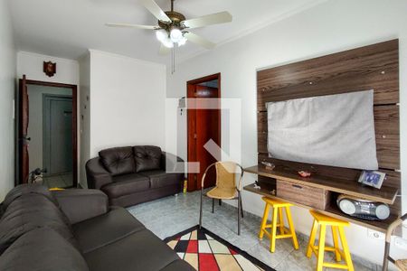 Sala de apartamento para alugar com 1 quarto, 51m² em Aviação, Praia Grande