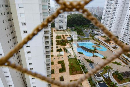 sacada da sala - vista de apartamento para alugar com 2 quartos, 106m² em Vila Lusitânia, São Bernardo do Campo
