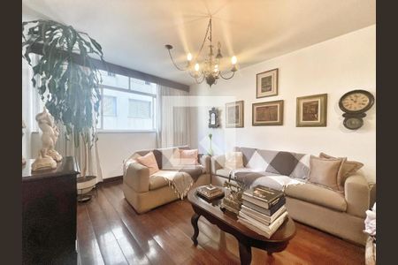 Sala de apartamento à venda com 4 quartos, 180m² em Lourdes, Belo Horizonte