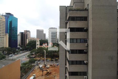 Vista da Sala de kitnet/studio à venda com 1 quarto, 25m² em Indianópolis, São Paulo