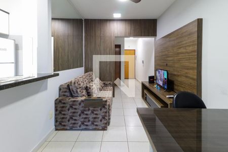 Sala de apartamento para alugar com 1 quarto, 45m² em Nova Aliança, Ribeirão Preto
