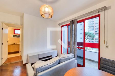 Sala de apartamento para alugar com 1 quarto, 47m² em Vila Adyana, São José dos Campos