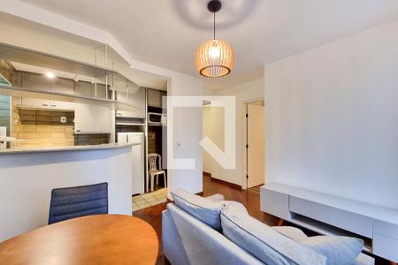 Sala de apartamento para alugar com 1 quarto, 47m² em Vila Adyana, São José dos Campos