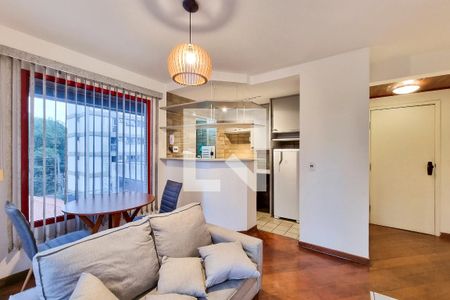 Sala de apartamento para alugar com 1 quarto, 47m² em Vila Adyana, São José dos Campos