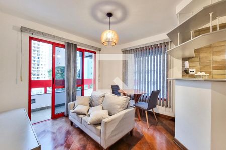 Sala de apartamento para alugar com 1 quarto, 47m² em Vila Adyana, São José dos Campos