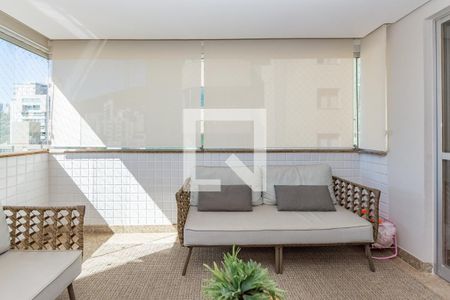 Varanda da Sala de apartamento à venda com 4 quartos, 122m² em Buritis, Belo Horizonte