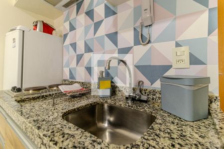Studio à venda com 20m², 1 quarto e sem vagaCozinha