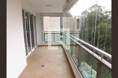 Varanda da Sala de apartamento à venda com 3 quartos, 133m² em Vila Andrade, São Paulo