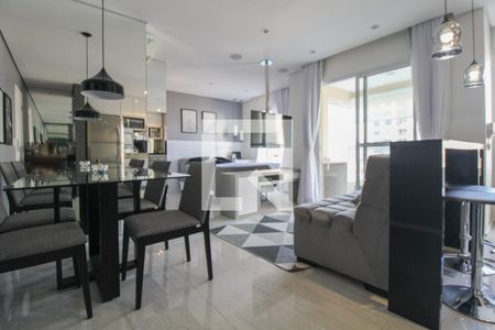 Sala de apartamento à venda com 1 quarto, 43m² em Bosque, Campinas