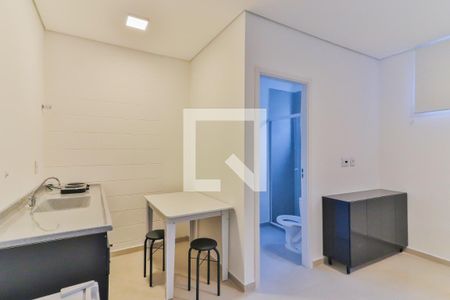 Studio - Quarto e Cozinha de kitnet/studio para alugar com 1 quarto, 22m² em Vila Antonio, São Paulo