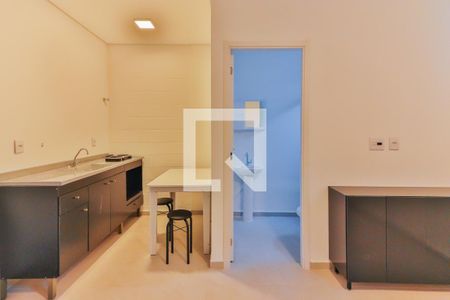 Studio - Quarto e Cozinha de kitnet/studio para alugar com 1 quarto, 22m² em Vila Antonio, São Paulo