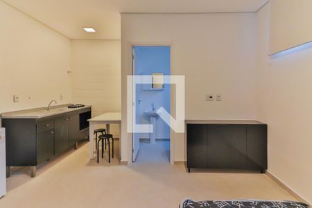 Studio - Quarto e Cozinha de kitnet/studio para alugar com 1 quarto, 22m² em Vila Antonio, São Paulo
