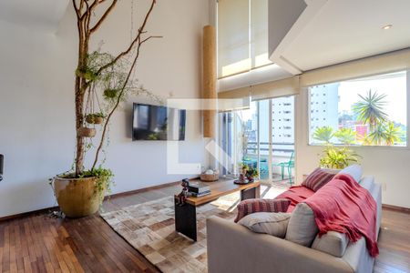 Sala de apartamento à venda com 1 quarto, 98m² em Real Parque, São Paulo
