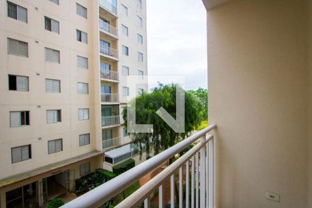 Varanda da sala de apartamento para alugar com 3 quartos, 61m² em Vila Homero Thon, Santo André