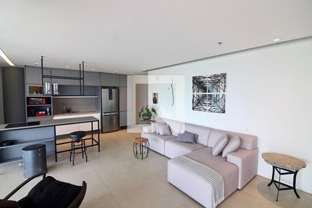 Sala de apartamento para alugar com 1 quarto, 130m² em Barra da Tijuca, Rio de Janeiro