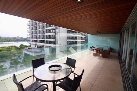 Varanda da Sala de apartamento para alugar com 1 quarto, 130m² em Barra da Tijuca, Rio de Janeiro