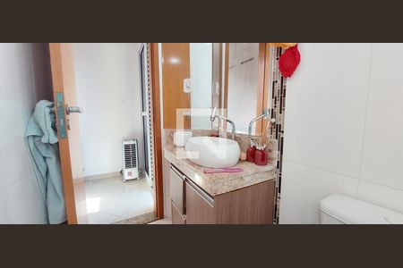 Banheiro Quarto 1 suíte de apartamento para alugar com 2 quartos, 85m² em Utinga, Santo André