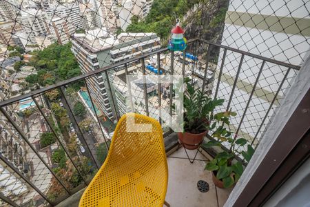 Sala varanda de apartamento à venda com 1 quarto, 60m² em Botafogo, Rio de Janeiro