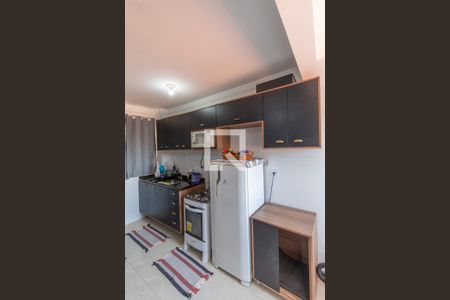 Sala e Cozinha Integrada  de apartamento à venda com 1 quarto, 32m² em Vila Guilhermina, São Paulo