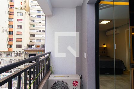 Sacada de kitnet/studio para alugar com 1 quarto, 23m² em Centro Histórico de São Paulo, São Paulo