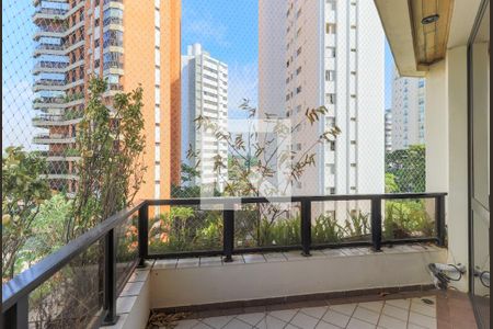 Varanda da Sala de apartamento à venda com 3 quartos, 150m² em Campo Belo, São Paulo