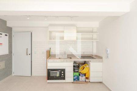 Sala/ Cozinha de apartamento à venda com 1 quarto, 47m² em Brooklin Paulista, São Paulo