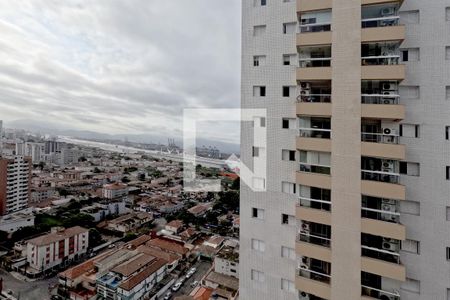 Vista da Varanda Gourmet de apartamento para alugar com 2 quartos, 77m² em Ponta da Praia, Santos