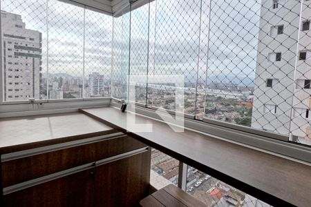 Varanda Gourmet de apartamento para alugar com 2 quartos, 77m² em Ponta da Praia, Santos