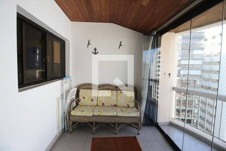 Varanda de apartamento para alugar com 1 quarto, 63m² em Morro do Maluf, Guarujá