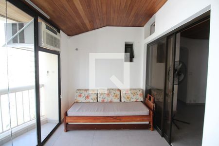 Varanda de apartamento para alugar com 1 quarto, 63m² em Morro do Maluf, Guarujá