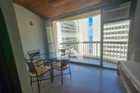 Varanda de apartamento para alugar com 1 quarto, 63m² em Morro do Maluf, Guarujá