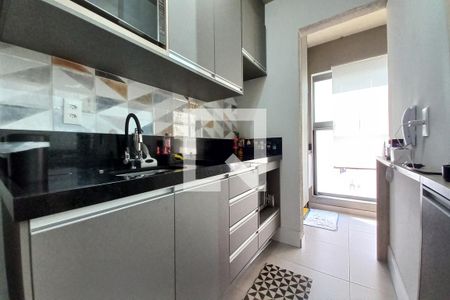 Cozinha de apartamento para alugar com 1 quarto, 40m² em Cambuí, Campinas