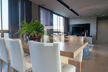 Sala de Jantar de apartamento à venda com 3 quartos, 154m² em Vale dos Cristais, Nova Lima