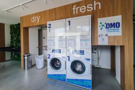 Studio para alugar com 23m², 1 quarto e sem vaga Studio para alugar com 23m², 1 quarto e sem vagaLavanderia