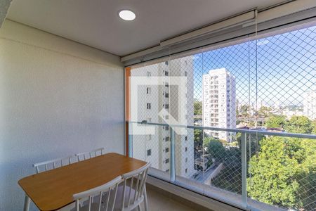 Varanda integrada com Área de Serviço de kitnet/studio à venda com 1 quarto, 42m² em Campo Belo, São Paulo