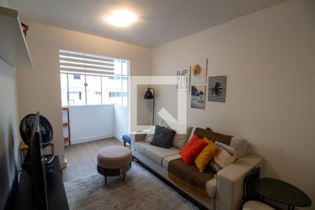 Sala de apartamento para alugar com 1 quarto, 50m² em Campo Belo, São Paulo