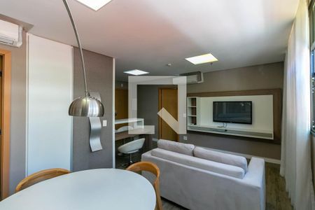Sala de apartamento para alugar com 1 quarto, 55m² em Coracao de Jesus, Belo Horizonte