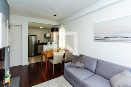 Sala/Cozinha de apartamento para alugar com 1 quarto, 44m² em Itaim Bibi, São Paulo