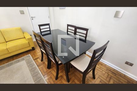 Detalhe Sala de apartamento para alugar com 1 quarto, 60m² em Aparecida, Santos