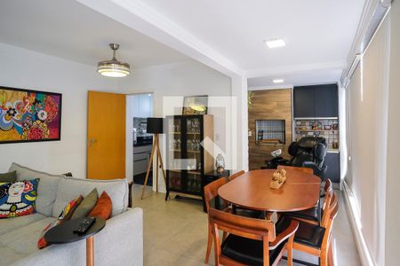 Varanda gourmet de apartamento à venda com 3 quartos, 107m² em Santo Antônio, São Caetano do Sul