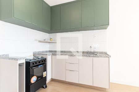 Cozinha de apartamento para alugar com 1 quarto, 29m² em Indianópolis, São Paulo